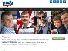 Tablet Screenshot of andyboyns.com